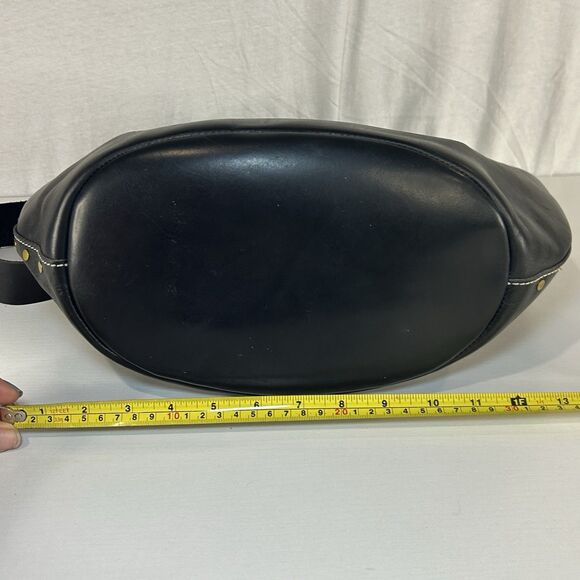 Madewell Edinburgh Bucket Tote Bag Black Leather Shoulder Purse - Picture 5 of 11